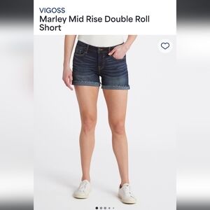 Vigoss denim cuffed shorts. By StitchFix. Size 26 dark denim. Jagger short.
